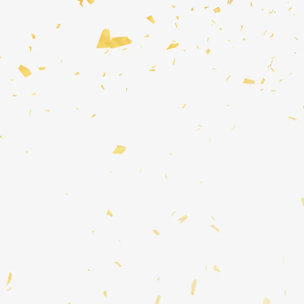 金色漂浮渐变元素免抠