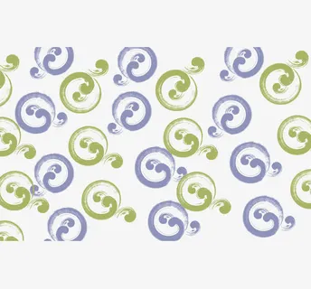 蓝色绿色旋转形状授权书底纹免抠