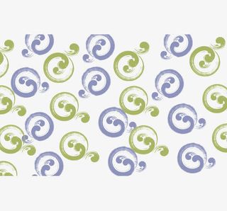 蓝色绿色旋转形状授权书底纹免抠