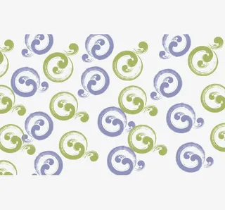 蓝色绿色旋转形状授权书底纹免抠