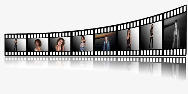 一串电影胶卷免抠