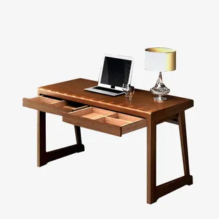 学习桌书桌电脑桌免抠