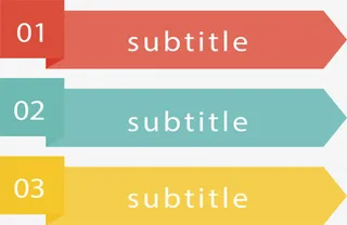 折纸数字标题免抠