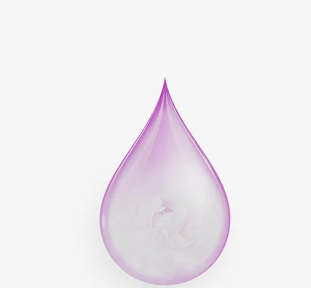 紫色的水滴免抠