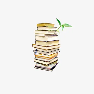 简约朴素书籍素材免抠