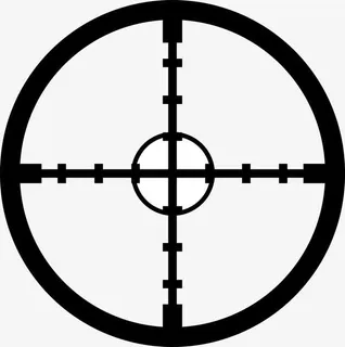 黑色瞄准镜免抠标签元素