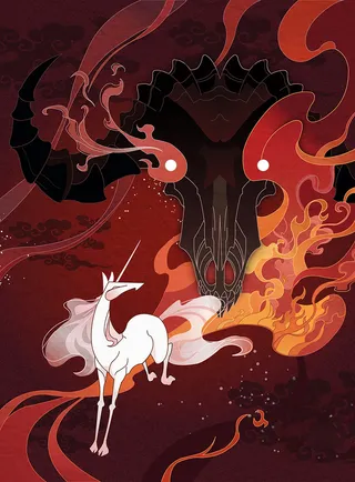 古代神话传说背景素材图高清