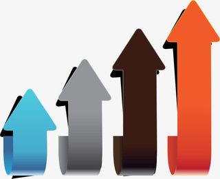 矢量手绘彩色箭头免抠