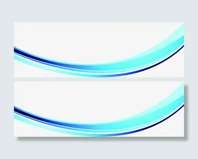蓝色下凹弧形线条招聘免抠