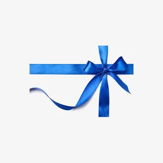 蓝色丝带免抠