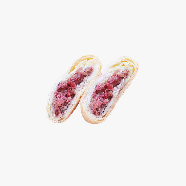 产品实物玫瑰鲜花饼展示免抠