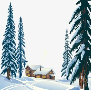 矢量图积雪免抠