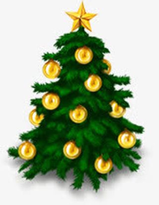 双旦卡通树木造型免抠