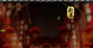 中国风灯笼城楼背景高清