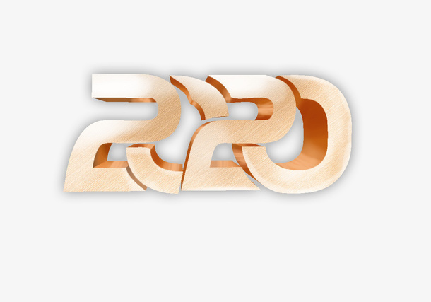 金色  立体字免抠