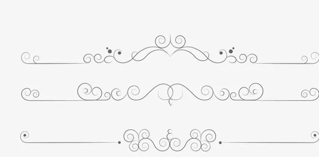 花边边框像框条纹线条免抠