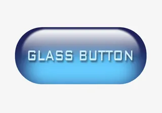 玻璃质感条形按钮图案免抠