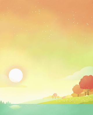 手绘夏日海滩平面广告高清