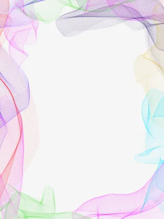 科技感渐变线条边框免抠