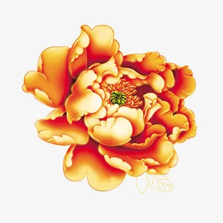 吉祥牡丹花免抠