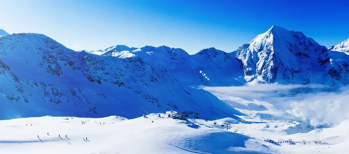 雪山冰川背景高清