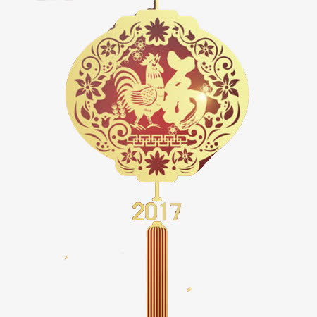 中国结文字元素免抠