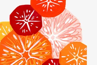 西柚果肉设计免抠