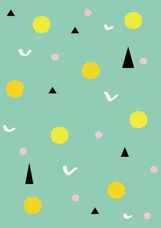 绿色简约几何图案高清