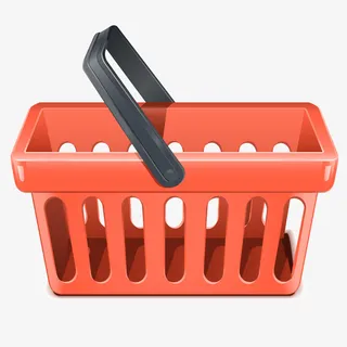 卡通购物筐矢量图下载免抠