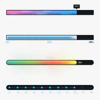 矢量进度条免抠