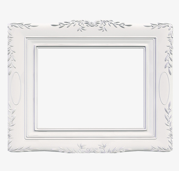 白色相框免抠