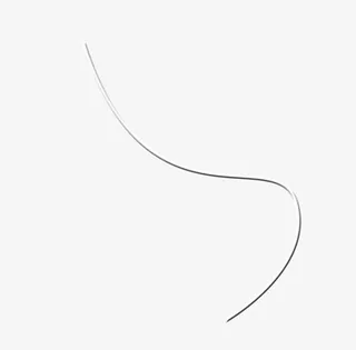 银色弯曲线条素材免抠