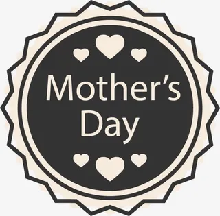 圆形母亲节元素免抠