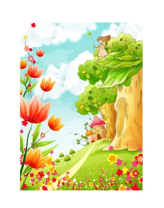 春天梦幻花纹花朵背景素材高清