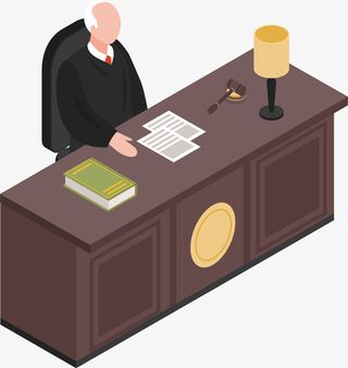 卡通法庭免抠素材免抠