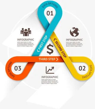 商务信息图表示意图免抠