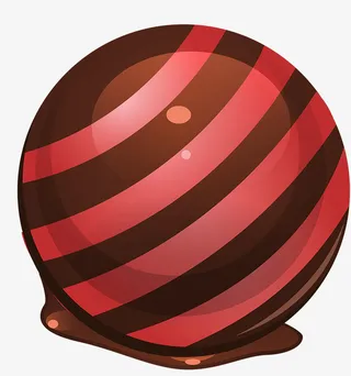 手绘黑白巧克力免抠