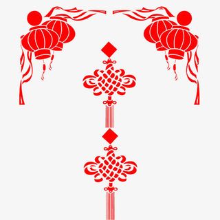 中国结灯笼免抠