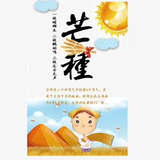 二十四节气芒种免抠