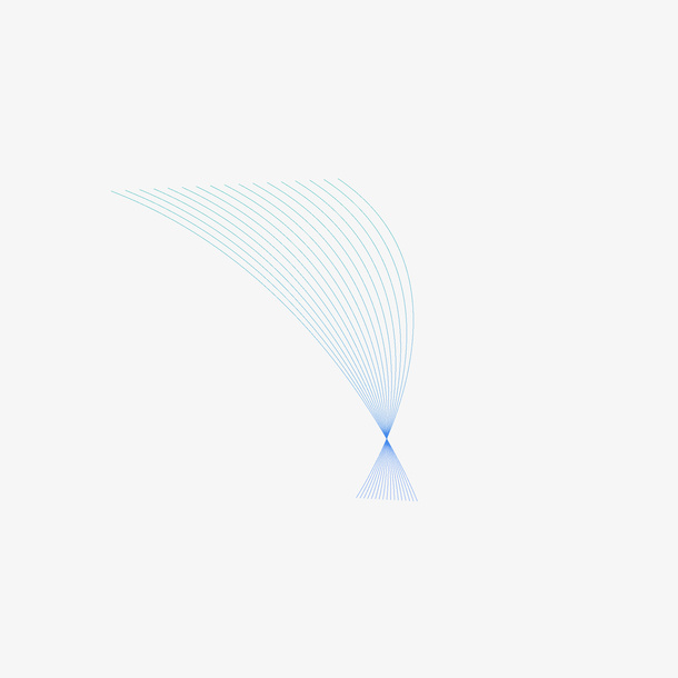 手绘蓝色密集线条免抠