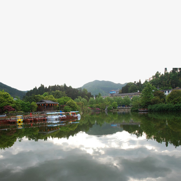 华山风景区免抠