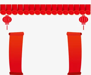 春节背景矢量小年素材