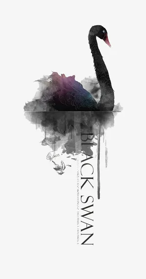 黑天鹅创意免抠