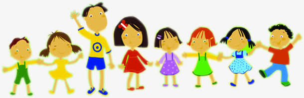手绘可爱幼儿园学生免抠