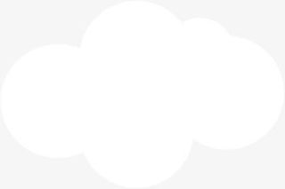 卡通白色云朵云彩装饰图片免抠
