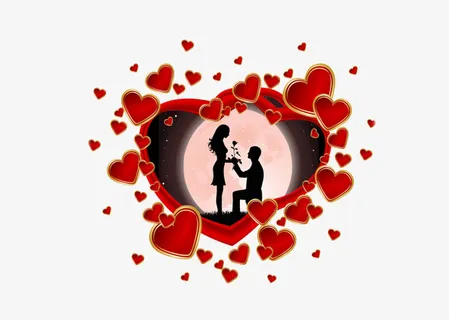 情侣相框设计免抠