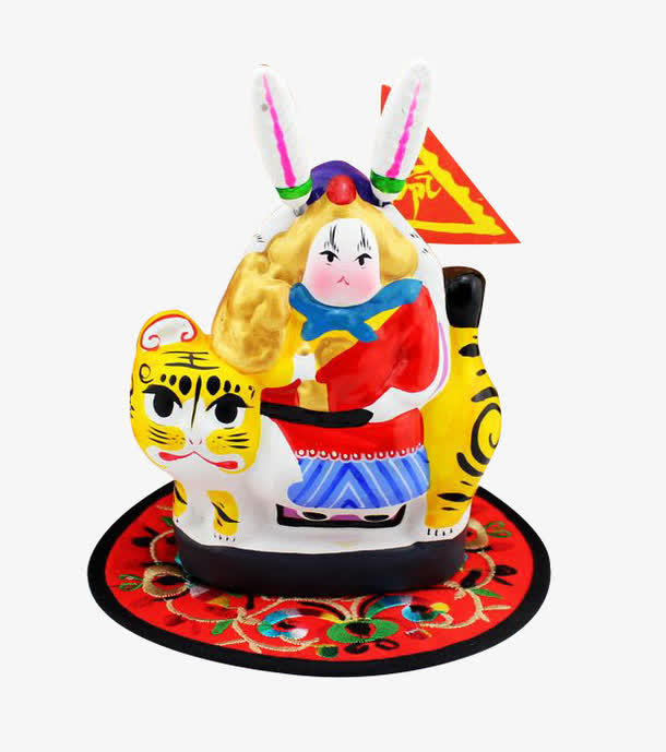 兔儿爷骑老虎免抠