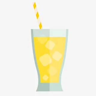 偏平化夏季鸡尾酒素材免抠