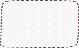 棕色虚线卡通边框免抠