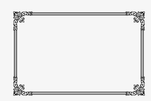 黑色底纹边框免抠